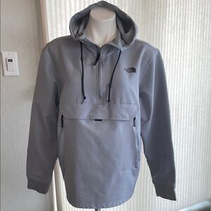The North Face Men's Light Gray Hooded Tech Hoodie (L)
